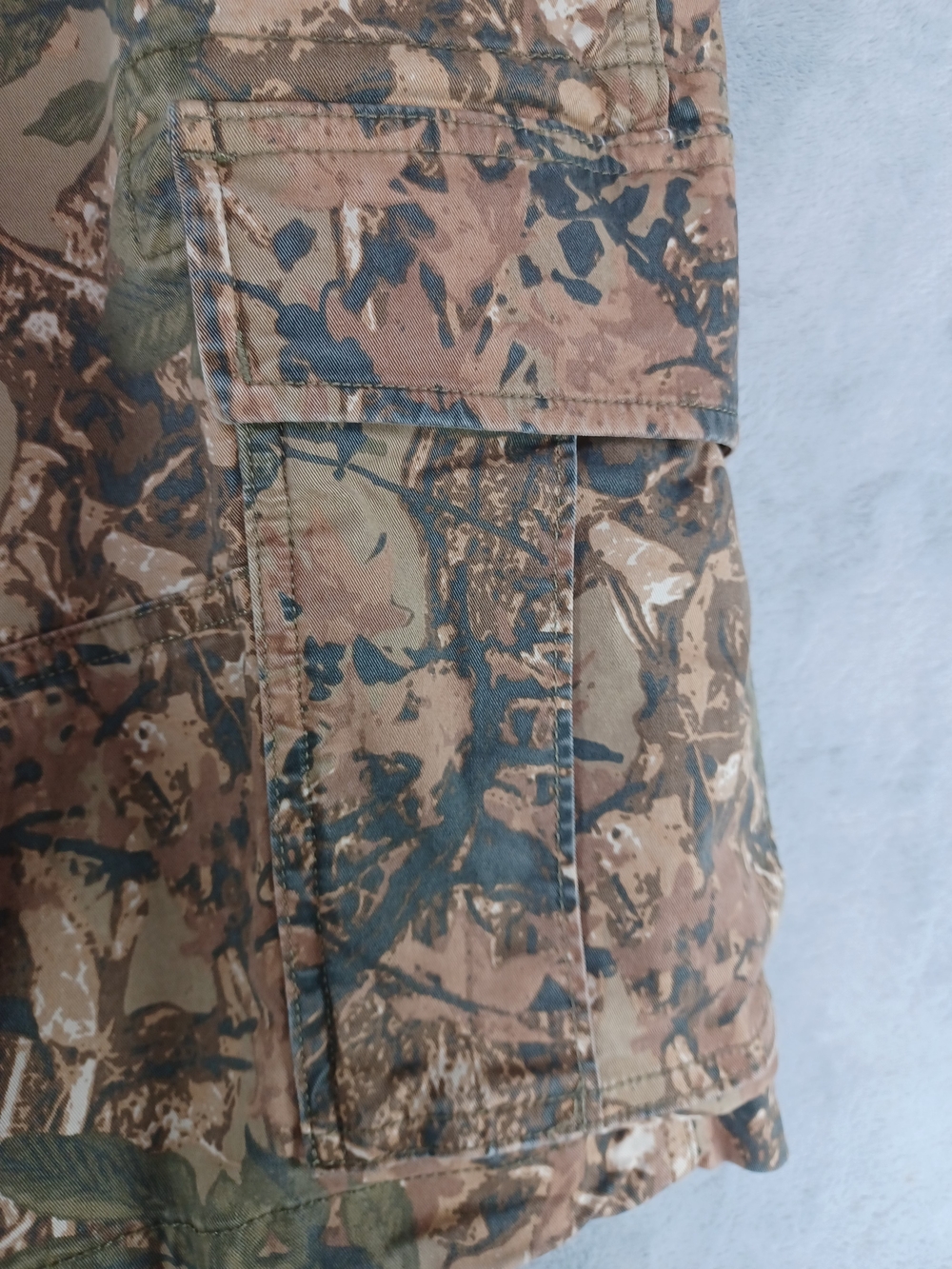 American Eagle Men's Camo Cargo Shorts 36 Utility Hunting Outdoor Relaxed Fit - Picture 5 of 15